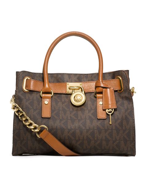 michael kors hamilton satchel grey|Michael Kors Hamilton large tote.